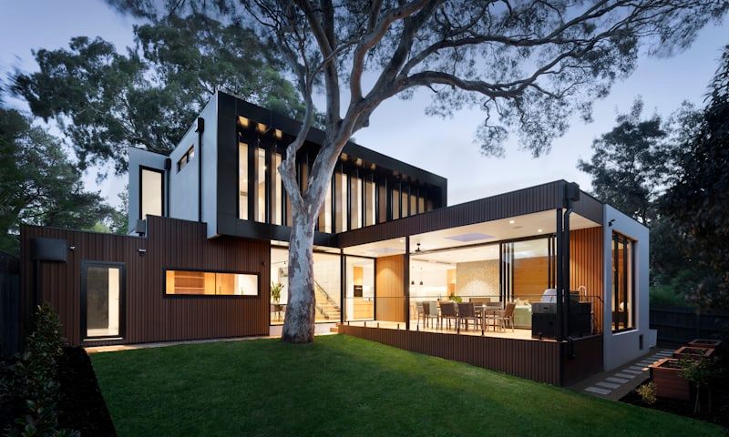 Modern home exterior