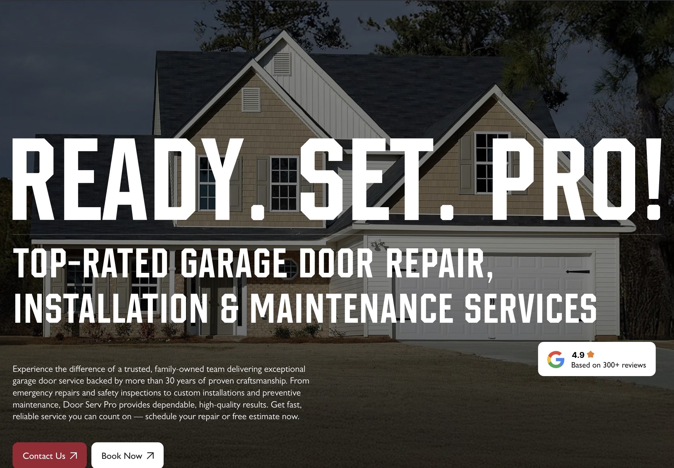 Door Service Pro website example