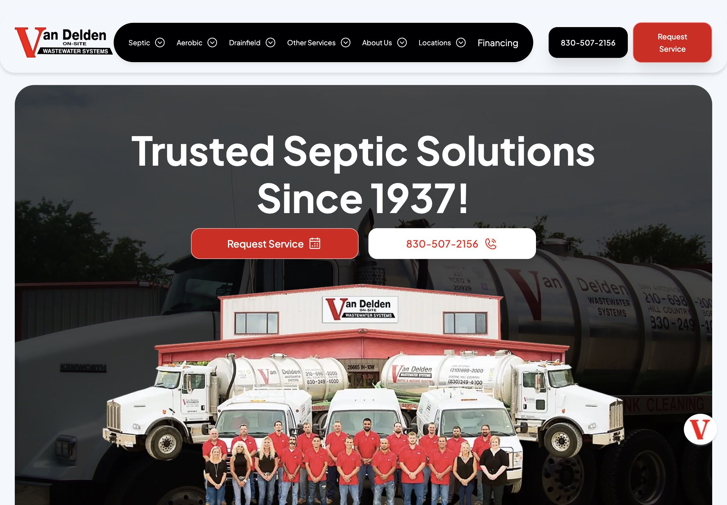 Van Delden website example