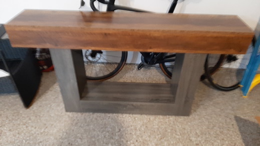 Assembled entryway table in OKC - Redhawk Handyman.jpeg