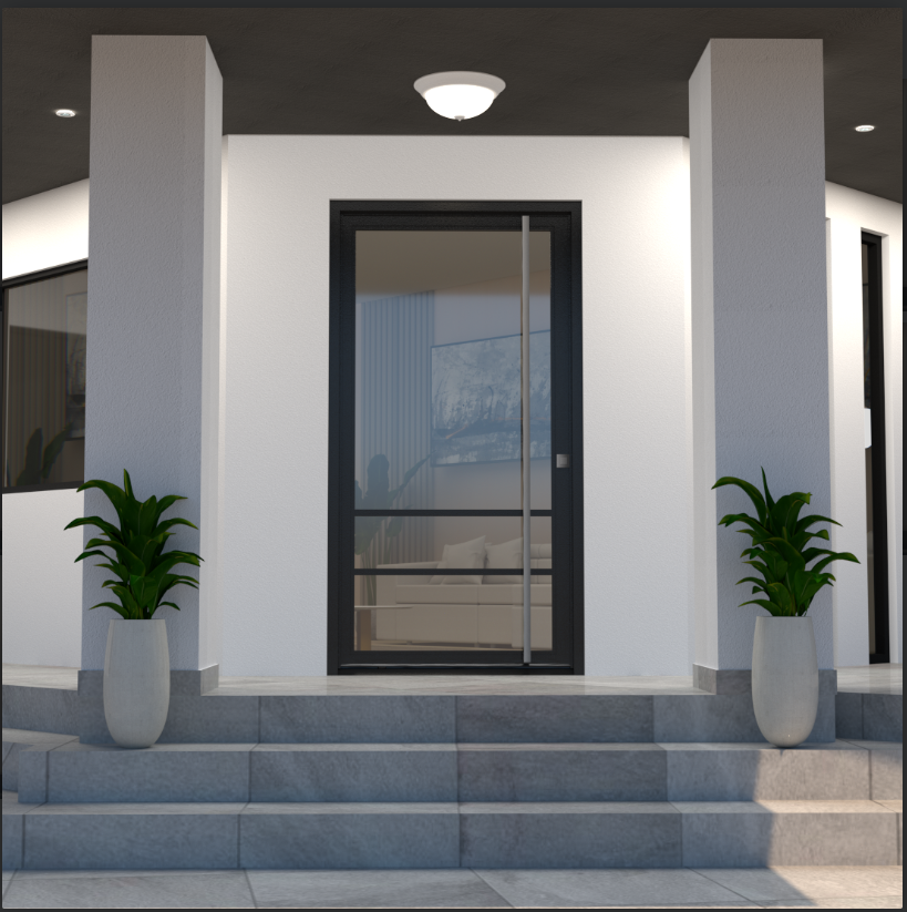 Residential Security Steel Pivot Doors