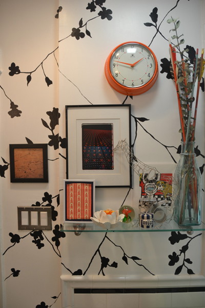 Chic Black Hand Painted Flora3.JPG