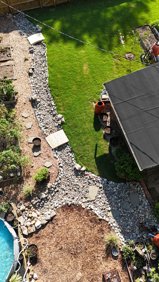 Dry creek bed drainage - Ponti Landscapes Inc.JPG