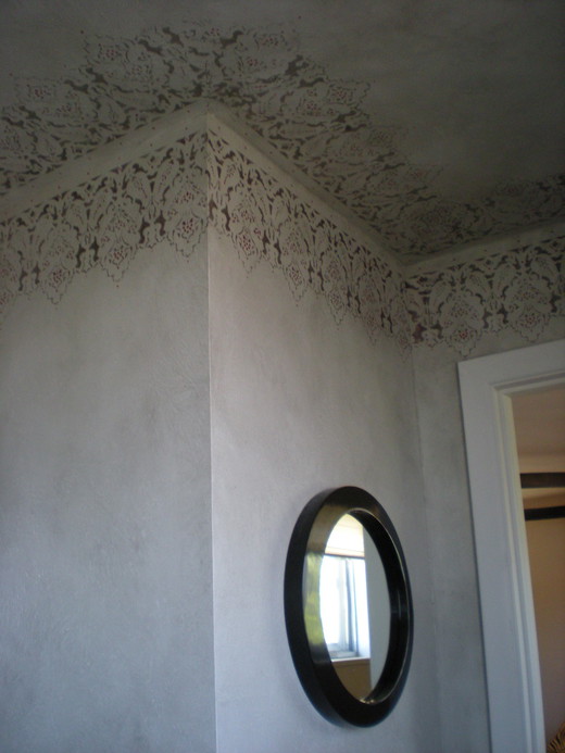 Gray faux venetian plaster with stencil 3 copy.jpg