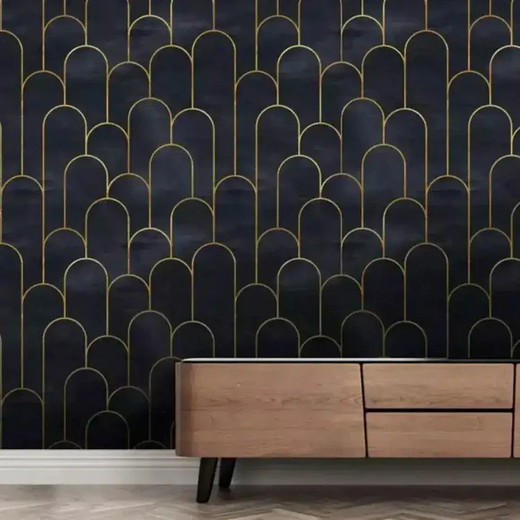 Maia Homes - Black and Gold Pillars Wallpaper.jpg