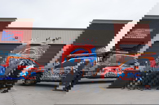 Southern HVAC team and service fleet..jpg