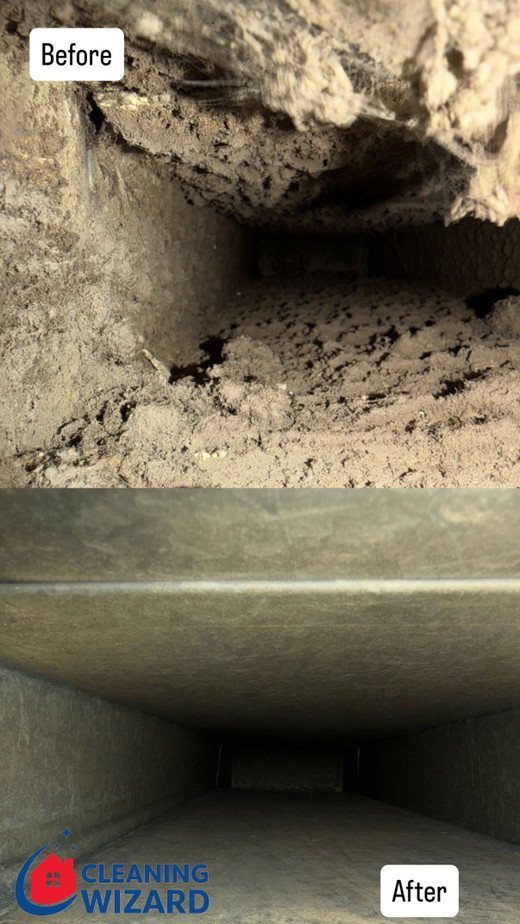 before and after air duct cleaning showing blocked to clear airflow.jpg