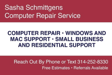 Sasha Schmittgens Computer Repair Services