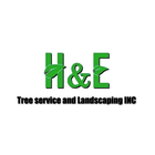 H&E Tree service & landscaping logo