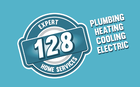 128 Plumbing Heating Cooling & Electric logo