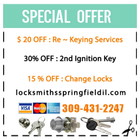 Locksmiths Springfield IL logo